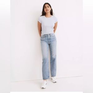 The Perfect Vintage Straight Jean in Seyland Wash